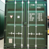 Contenedor 40 pies High Cube verde - Mazolo Contenedores marítimos de 40 pies High Cube nuevos y nacionalizados en Colombia — Mazolo Contenedores